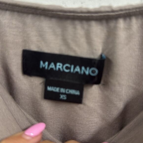 Marciano Taupe Ruched Strapless Dress - Size XS - Excellent Condition - Picture 3 of 4